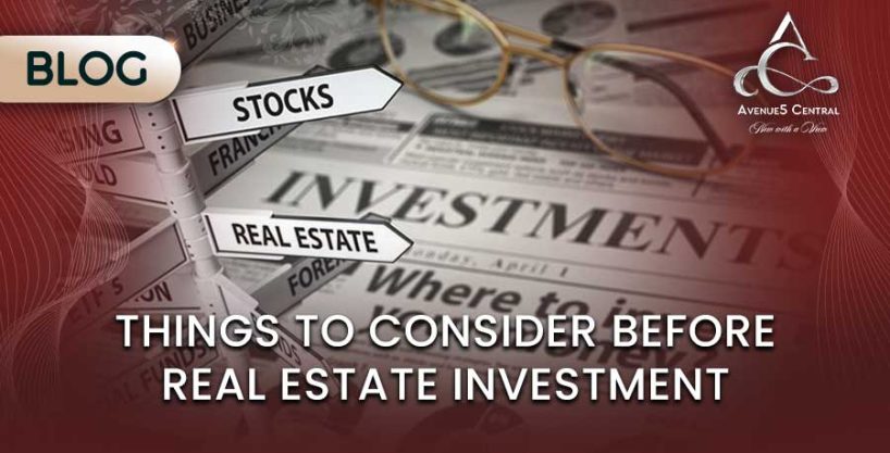 Real Estate investment